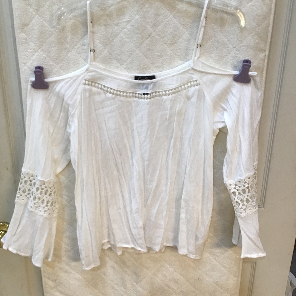 Jessica Simpson white summer blouse